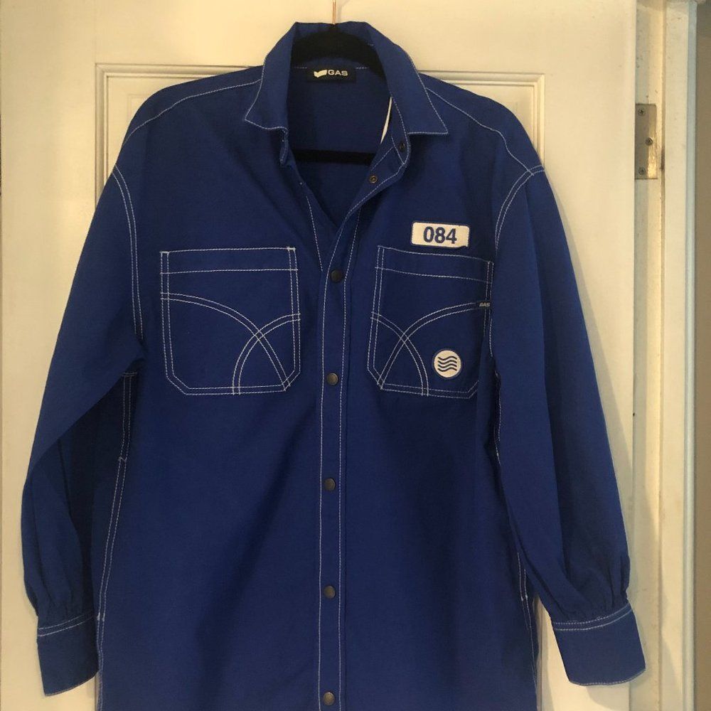 Gas Denim Shirt Dress    